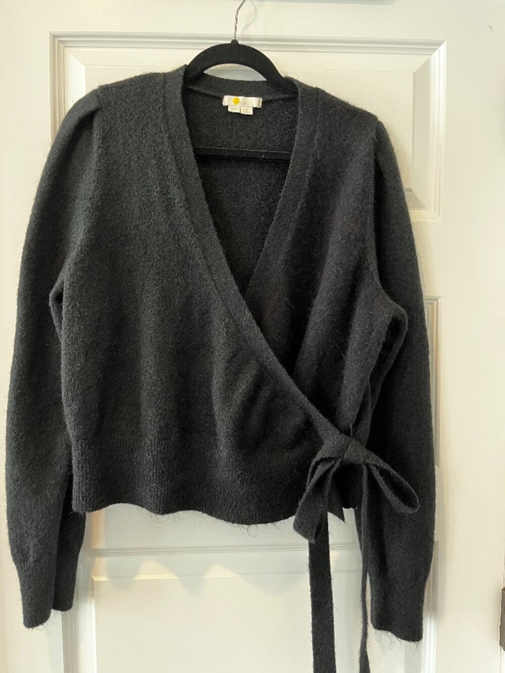 Boden Black Tie Waist Cardigan Size US 16-18